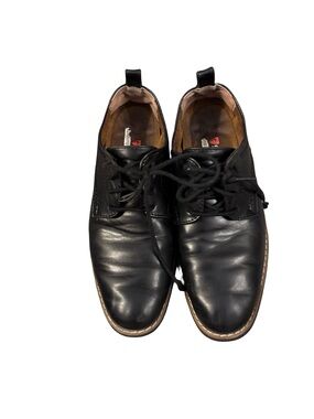 Deer Stags Black Lace-Up Kids Dress Shoes